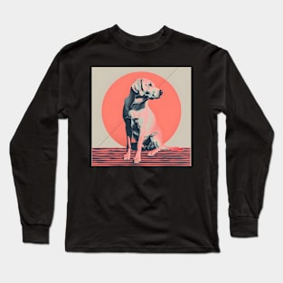 Labrador Retriever in 80's Long Sleeve T-Shirt